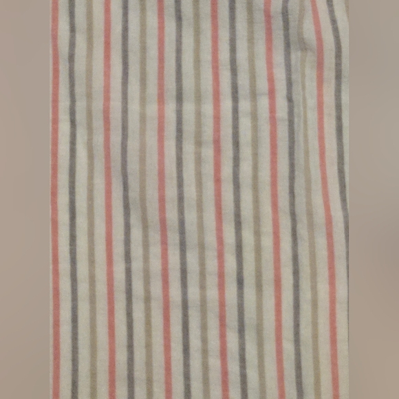 NWOT Van Heusen Striped Linen Ruffle Sleeve Top - Picture 2 of 8